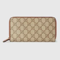 Gucci Women GG Emblem Zip Around Wallet 821207FAED09786 (1)