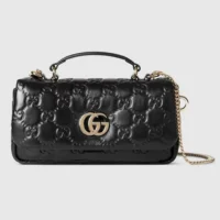 Gucci Women GG Milano Mini Top Handle Bag-Black 806017AAD5U1000 (1)