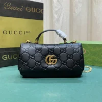 Gucci Women GG Milano Mini Top Handle Bag-Black 806017AAD5U1000 (1)