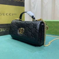 Gucci Women GG Milano Mini Top Handle Bag-Black 806017AAD5U1000 (1)