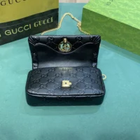 Gucci Women GG Milano Mini Top Handle Bag-Black 806017AAD5U1000 (1)