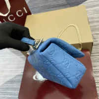 Gucci Women GG Milano Mini Top Handle Bag Blue-806017AAD5U4228 (1)