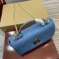 Gucci Women GG Milano Mini Top Handle Bag Blue-806017AAD5U4228 (1)