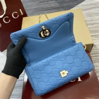 Gucci Women GG Milano Mini Top Handle Bag Blue-806017AAD5U4228 (1)