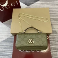 Gucci Women GG Milano Mini Top Handle Bag Green-806017AAD5U3335 (1)