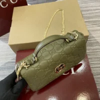 Gucci Women GG Milano Mini Top Handle Bag Green-806017AAD5U3335 (1)