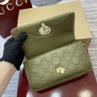 Gucci Women GG Milano Mini Top Handle Bag Green-806017AAD5U3335 (1)