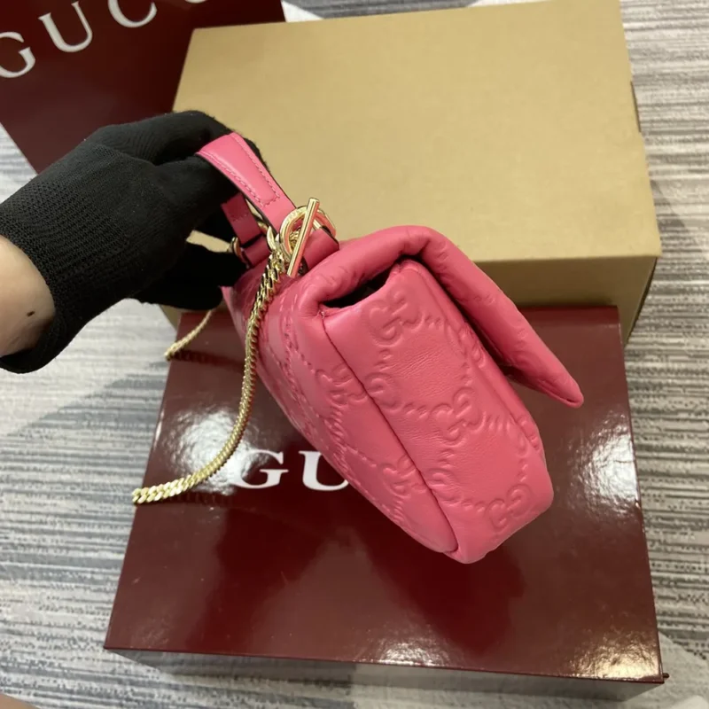 Gucci Women GG Milano Mini Top Handle Bag Pink-806017AAD5U6627