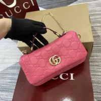 Gucci Women GG Milano Mini Top Handle Bag Pink-806017AAD5U6627 (1)