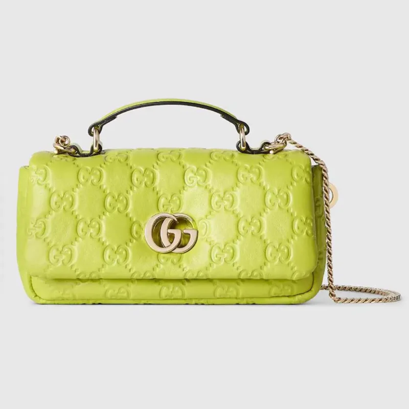 Gucci Women GG Milano Mini Top Handle Bag Yellow-806017AAD5U3520