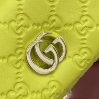 Gucci Women GG Milano Mini Top Handle Bag Yellow-806017AAD5U3520 (1)