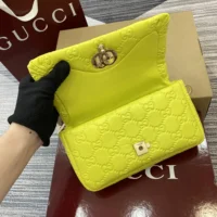 Gucci Women GG Milano Mini Top Handle Bag Yellow-806017AAD5U3520 (1)