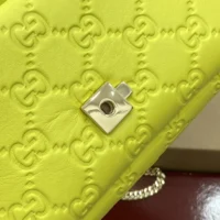 Gucci Women GG Milano Mini Top Handle Bag Yellow-806017AAD5U3520 (1)