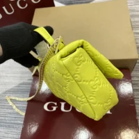 Gucci Women GG Milano Mini Top Handle Bag Yellow-806017AAD5U3520 (1)