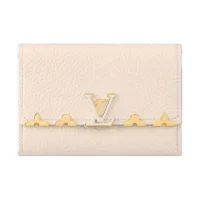 Louis Vuitton LV Unisex Capucines Compact Wallet-White M11363 (1)