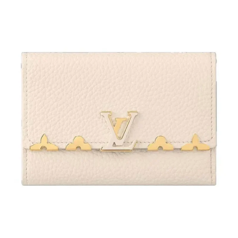 Louis Vuitton LV Unisex Capucines Compact Wallet-White M11363