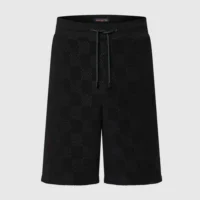 Louis Vuitton Men Damier French Terry Cotton Shorts 1AFRBS (1)