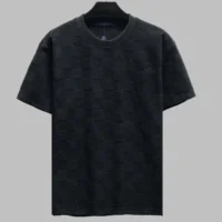 Louis Vuitton Men Damier French Terry Cotton T-Shirt 1AFRBJ (1)