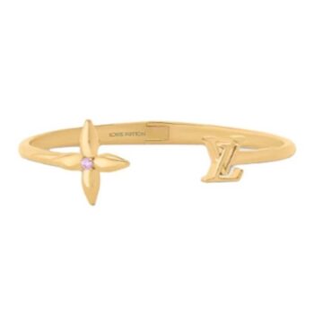 Louis Vuitton Women LV Iconic Bracelet Gold-Color Initials