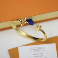 Louis Vuitton Women LV Iconic Bracelet Gold-Color Initials (1)