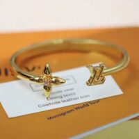 Louis Vuitton Women LV Iconic Bracelet Gold-Color Initials (1)