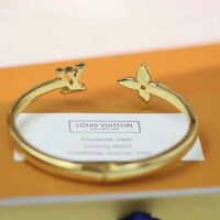 Louis Vuitton Women LV Iconic Bracelet Gold-Color Initials (1)