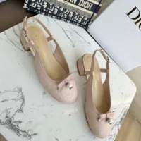 Dior Women Ballet Slingback Pump Nude Quilted Cannage Calfskin (1)