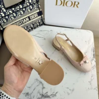 Dior Women Ballet Slingback Pump Nude Quilted Cannage Calfskin (1)