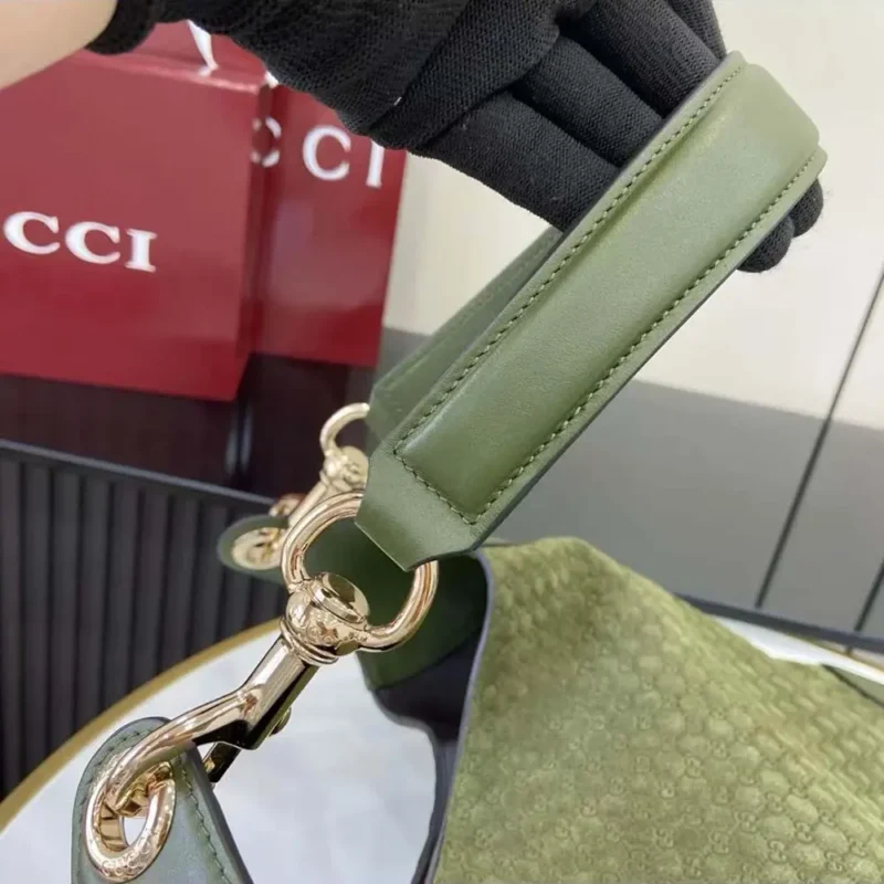 Gucci Women B Small Shoulder Bag-Dark Green 834981AAEE73027