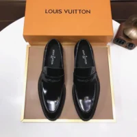 Louis Vuitton LV Men LV Flex Loafer Waxed Calf Leather-Black (1)