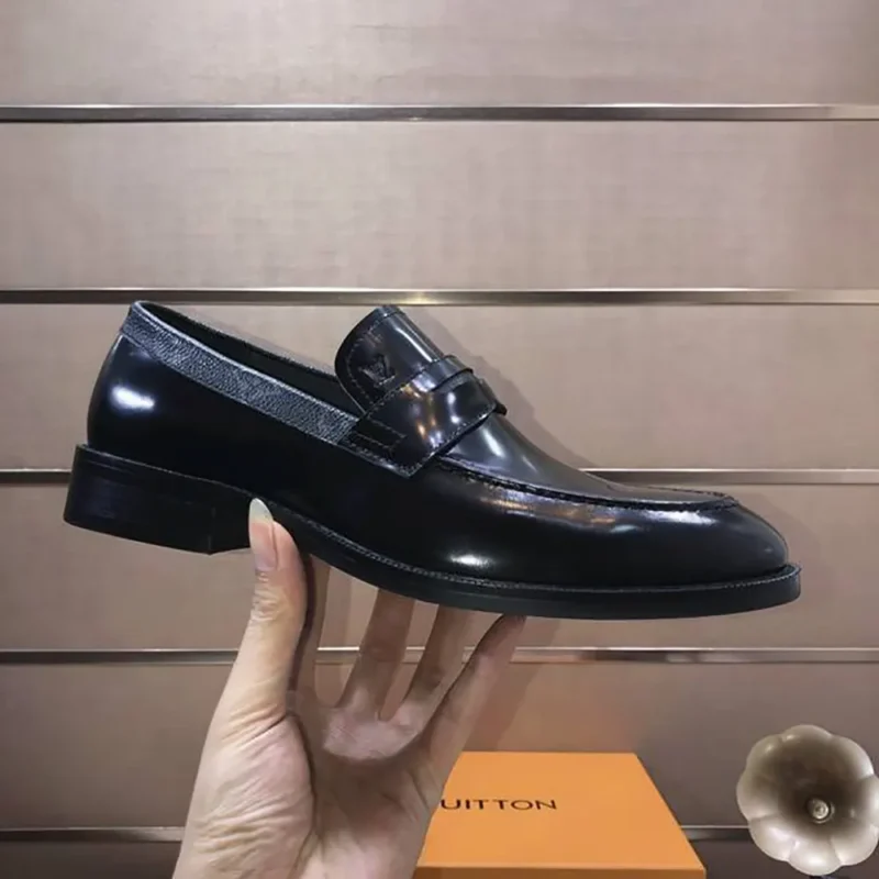 Louis Vuitton LV Men LV Flex Loafer Waxed Calf Leather-Black