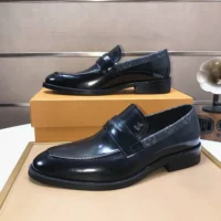 Louis Vuitton LV Men LV Flex Loafer Waxed Calf Leather-Black (1)