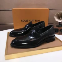 Louis Vuitton LV Men LV Flex Loafer Waxed Calf Leather-Black (1)