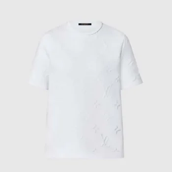 Louis Vuitton Men 3D Monogram T-Shirt-White 1A9LLJ