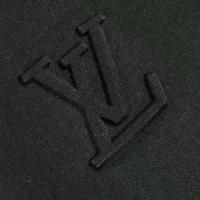 Louis Vuitton Men Embossed LV T-Shirt-Black 1AGIJ4 (1)