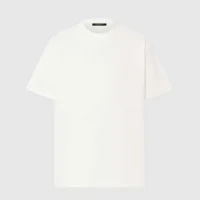 Louis Vuitton Men Embossed LV T-Shirt-White 1AA5E0