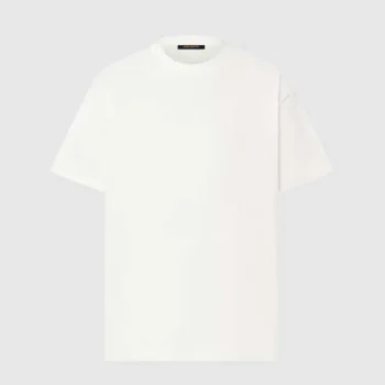 Louis Vuitton Men Embossed LV T-Shirt-White 1AA5E0