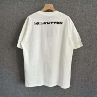 Louis Vuitton Men Graphic Cotton T-Shirt-White 1AFVUV (1)