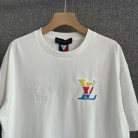 Louis Vuitton Men Graphic Cotton T-Shirt-White 1AFVUV (1)