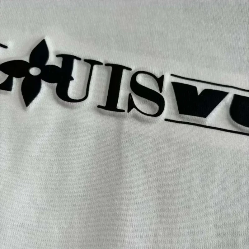 Louis Vuitton Men Graphic Cotton T-Shirt-White 1AFVUV