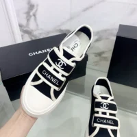 Chanel Women CC Velcro Sneaker-Black (9)