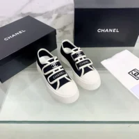 Chanel Women CC Velcro Sneaker-Black (9)