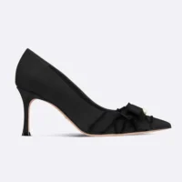 Dior Women Adiorable Pump Black Fringed Grosgrain