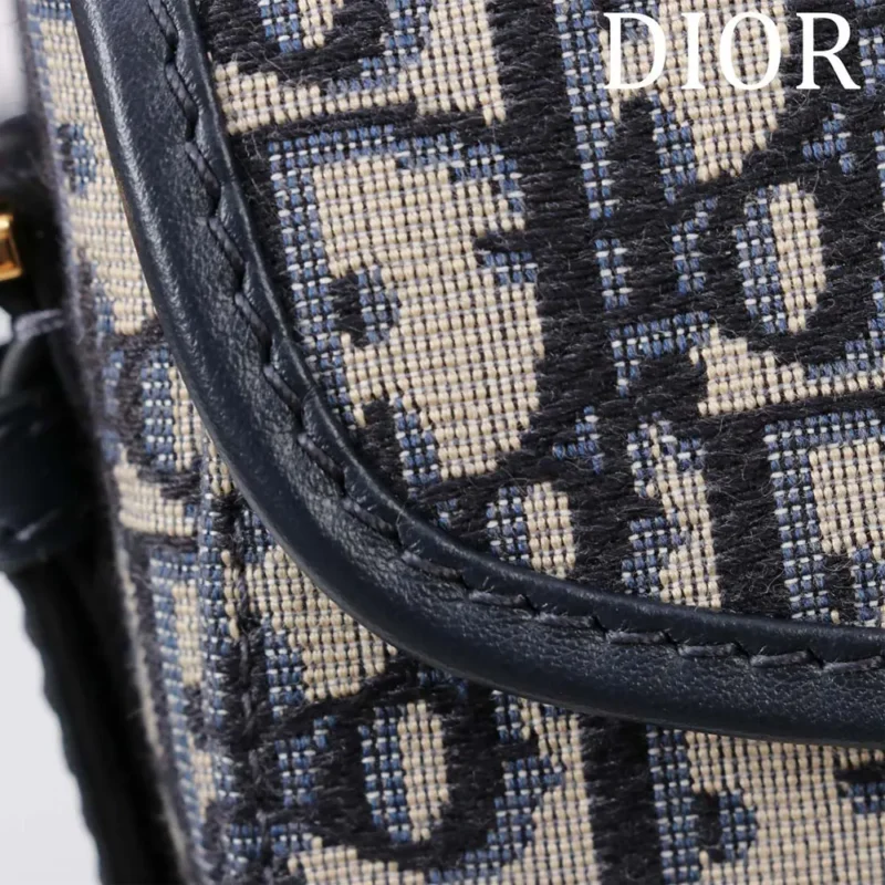 Dior Women Bobby East-West Bag Blue Dior Oblique Jacquard M9335UTZQ