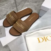 Dior Women Camel Calfskin with Openwork Microcannage Motif (1)