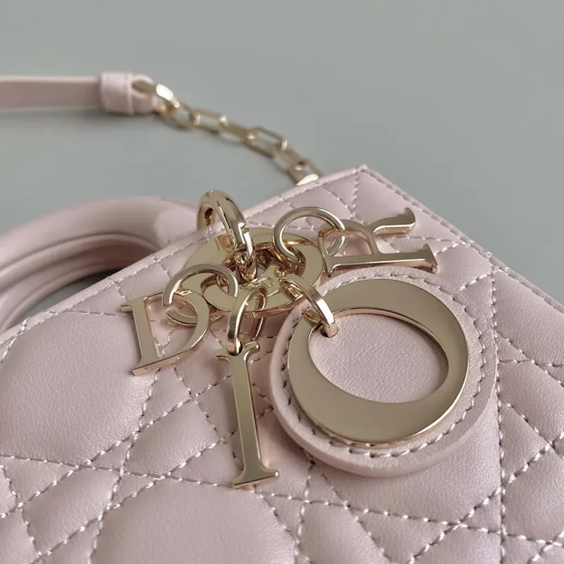 Dior Women Lady D-Joy Micro Bag Powder Pink Cannage Lambskin S0910ONGE