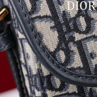 Dior Women Medium Dior Bobby Bag Blue Dior Oblique Jacquard (1)