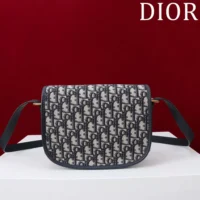 Dior Women Medium Dior Bobby Bag Blue Dior Oblique Jacquard (1)