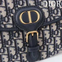 Dior Women Medium Dior Bobby Bag Blue Dior Oblique Jacquard (1)