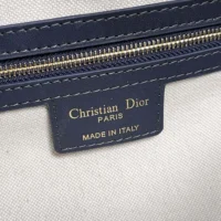 Dior Women Small D-Journey Bag Blue Dior Oblique Jacquard (1)